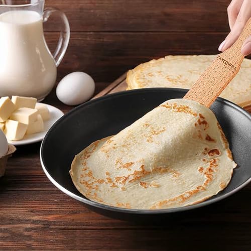 Miniatura 3 de Juego de espátula de crepé y espátula de crepé, tamaños prácticos para adaptarse a cualquier máquina de crepé  Juego de espátulas de crepé de madera