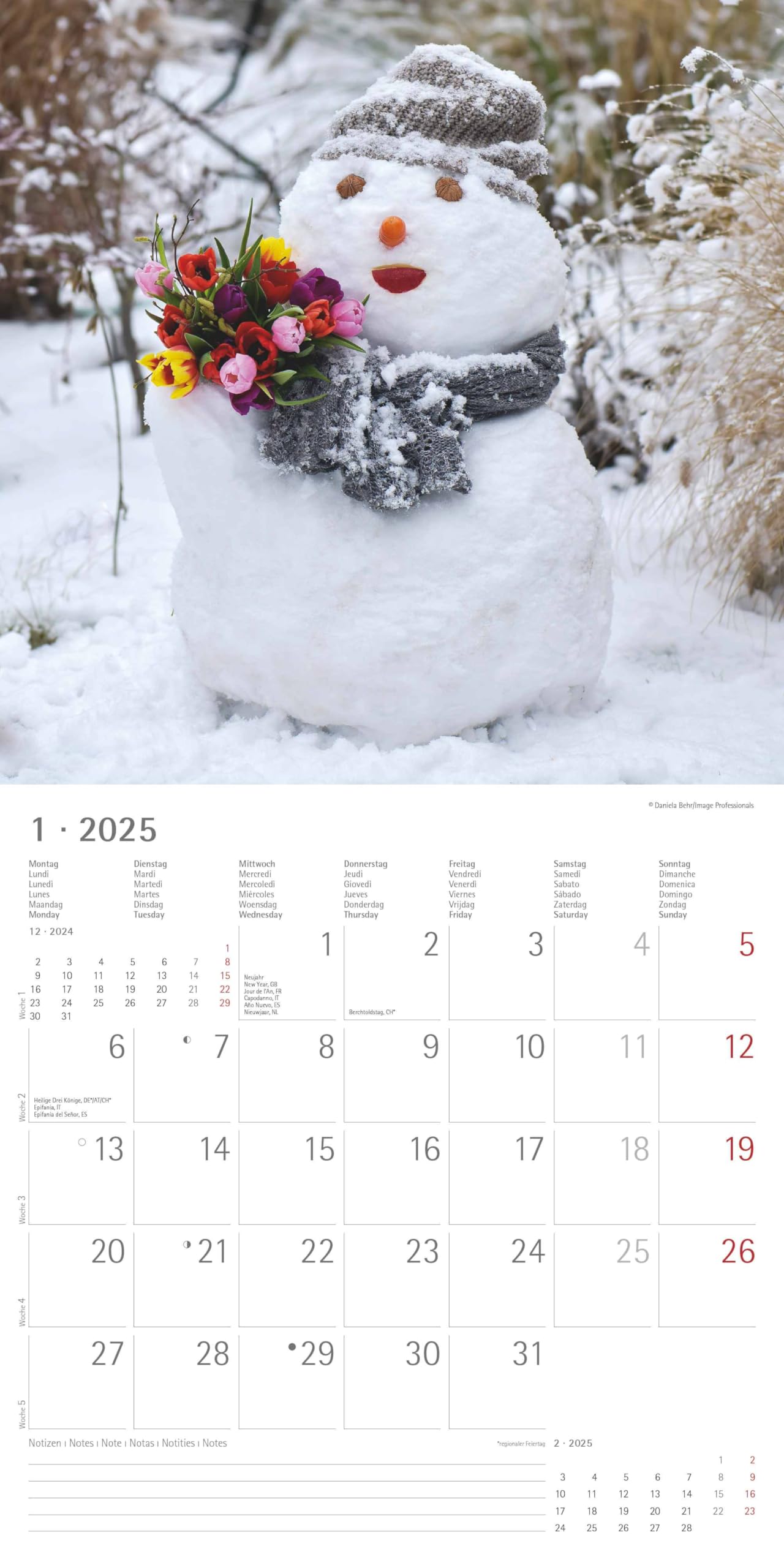 Garden & Decoration 2025 CALENDARIO DA PARETE 30X30 CM