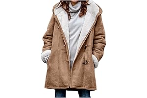 Cozy Comfort: Women's Sherpa-Lined Overcoat