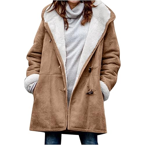AI'MOURI Sherpa Fleece Outerwear Overcoat Women