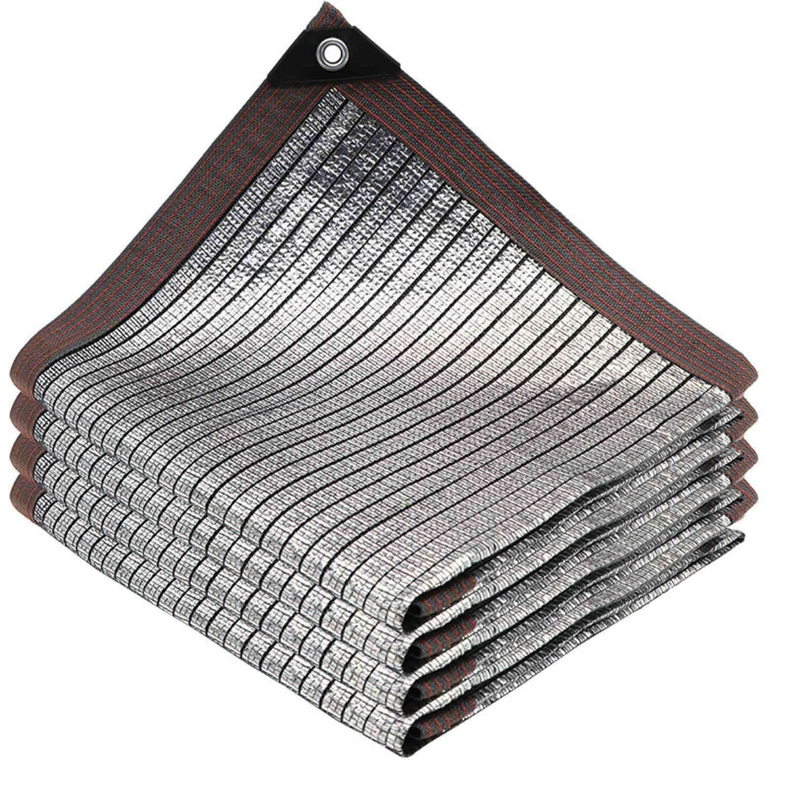 WQPMNYG 75% Aluminum Shade NetUV Protection Garden Shade Cloth for Greenhouse Parking Backyard Dog KennelAvailable in 1x1m 1x2m 2x2m 2x3m 2x4m 4x5m (13x16.4ft)