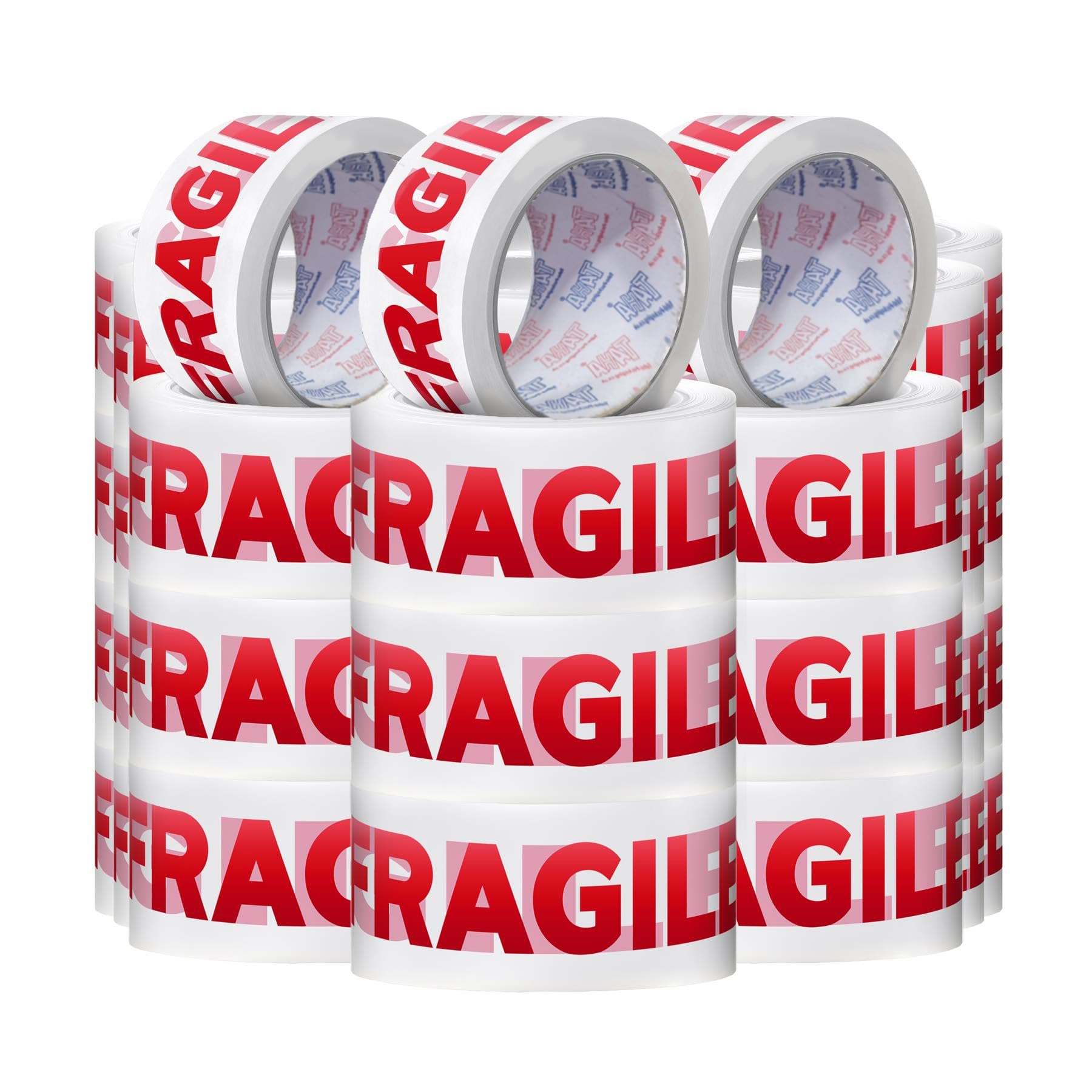 TAHA 36X FRAGILE PARCEL PACKING STRONG TAPE 66m x48mm ROLLS PACKAGING FRAGILE SEALING BOX