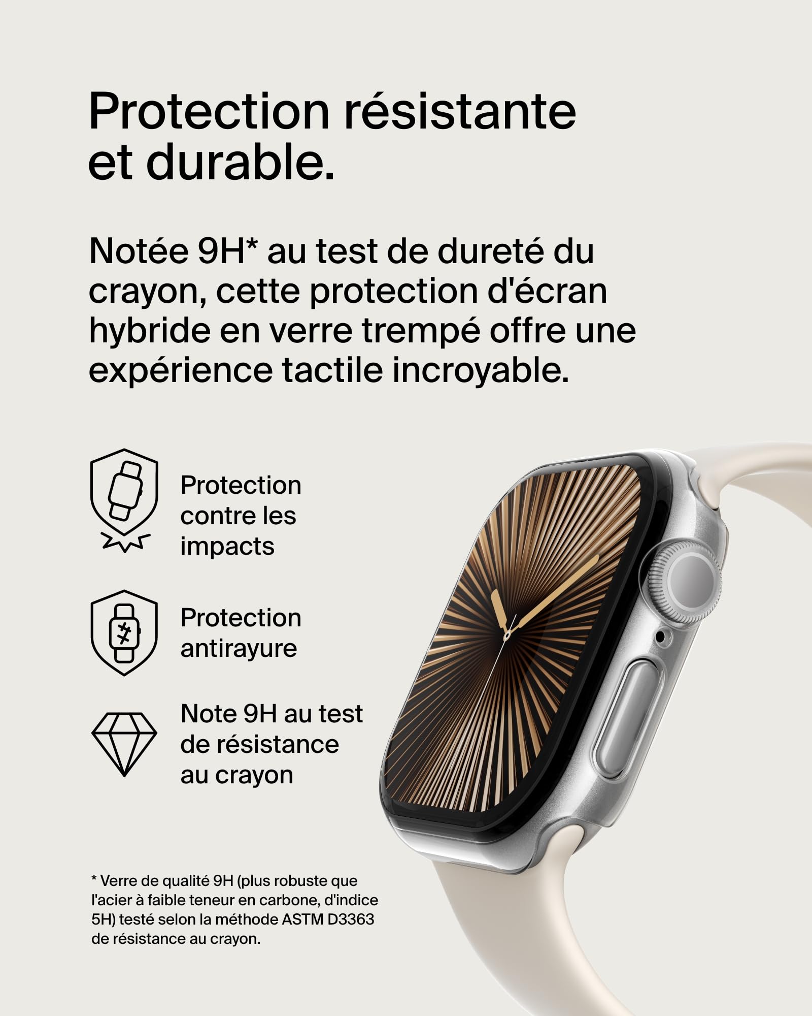 Image secondaire de Protection d'écran Belkin ScreenForce pour Apple Watch Series 10 - Verre Trempé 9H