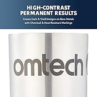 Vista 5 de OMTech Spray de Marcado Láser, Líquido de Marcado Láser de Metal para Grabadores Láser de CO2, 3×13oz Spray en Aerosol para Grabado Láser Negro en 1