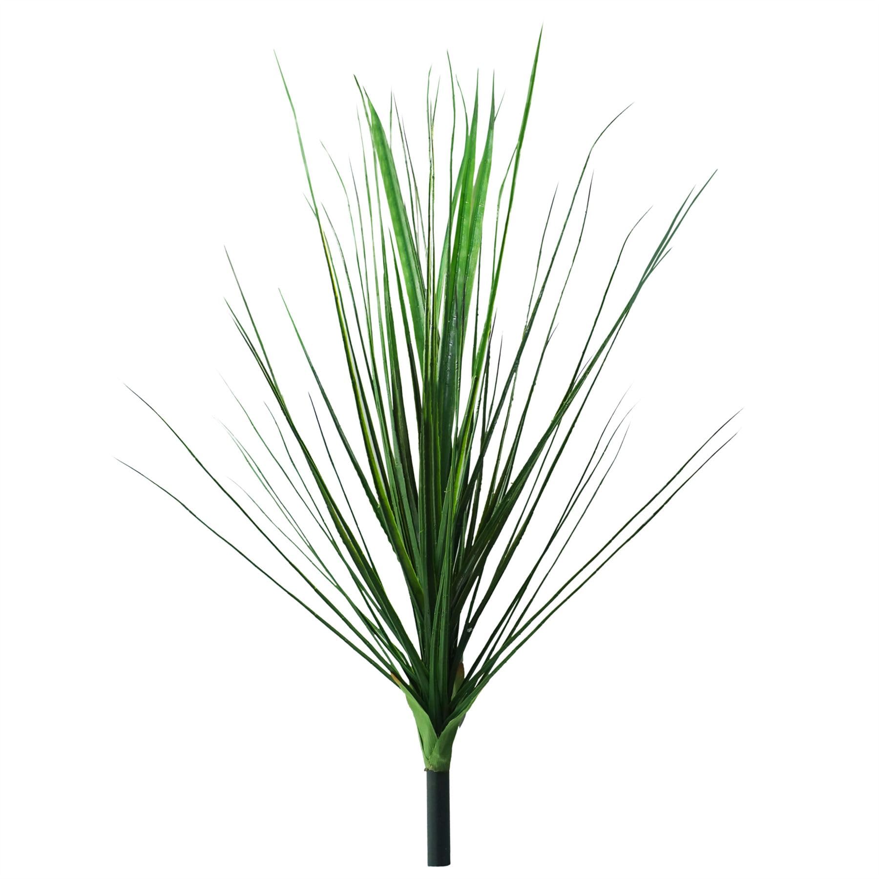 Leaf 90Cm Uv Resistant Artificial Onion Grass Stem Outdoor Green