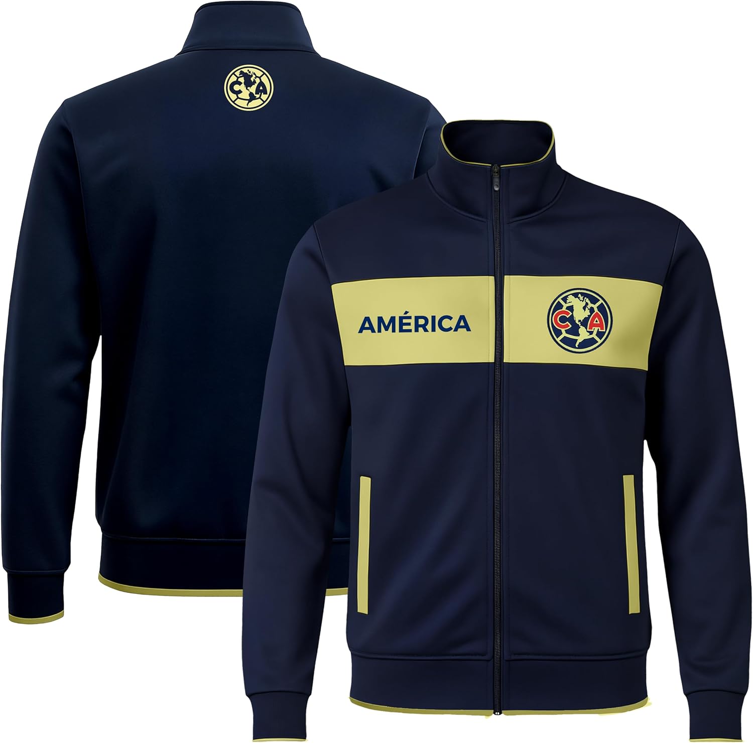 Icon Sports Officially Licensed Club America Soccer Track Jacket - Unisex Adult - Image 2
