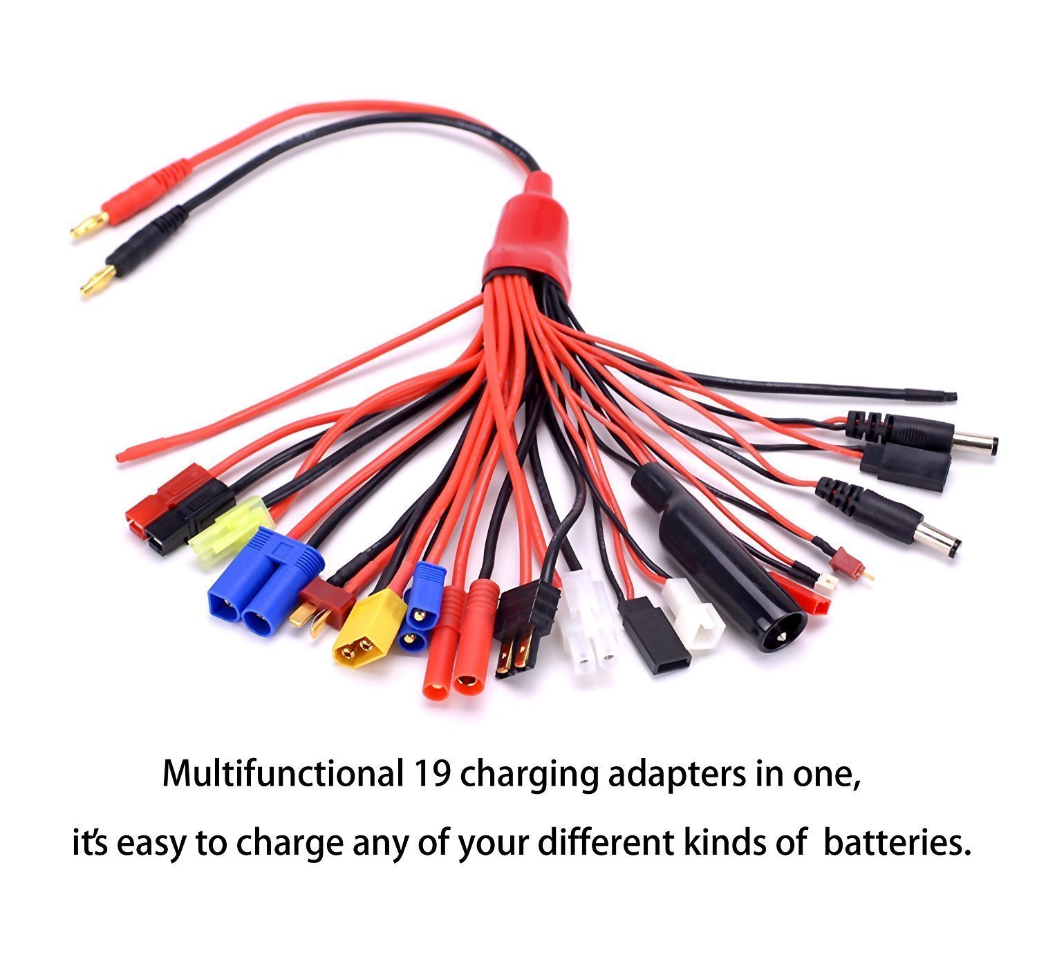 YUNIQUE XT60 Parallel-Adapterkabel, 14AWG – 2 Weiblich Auf 1 Männlich, Für RC Lipo Batterien