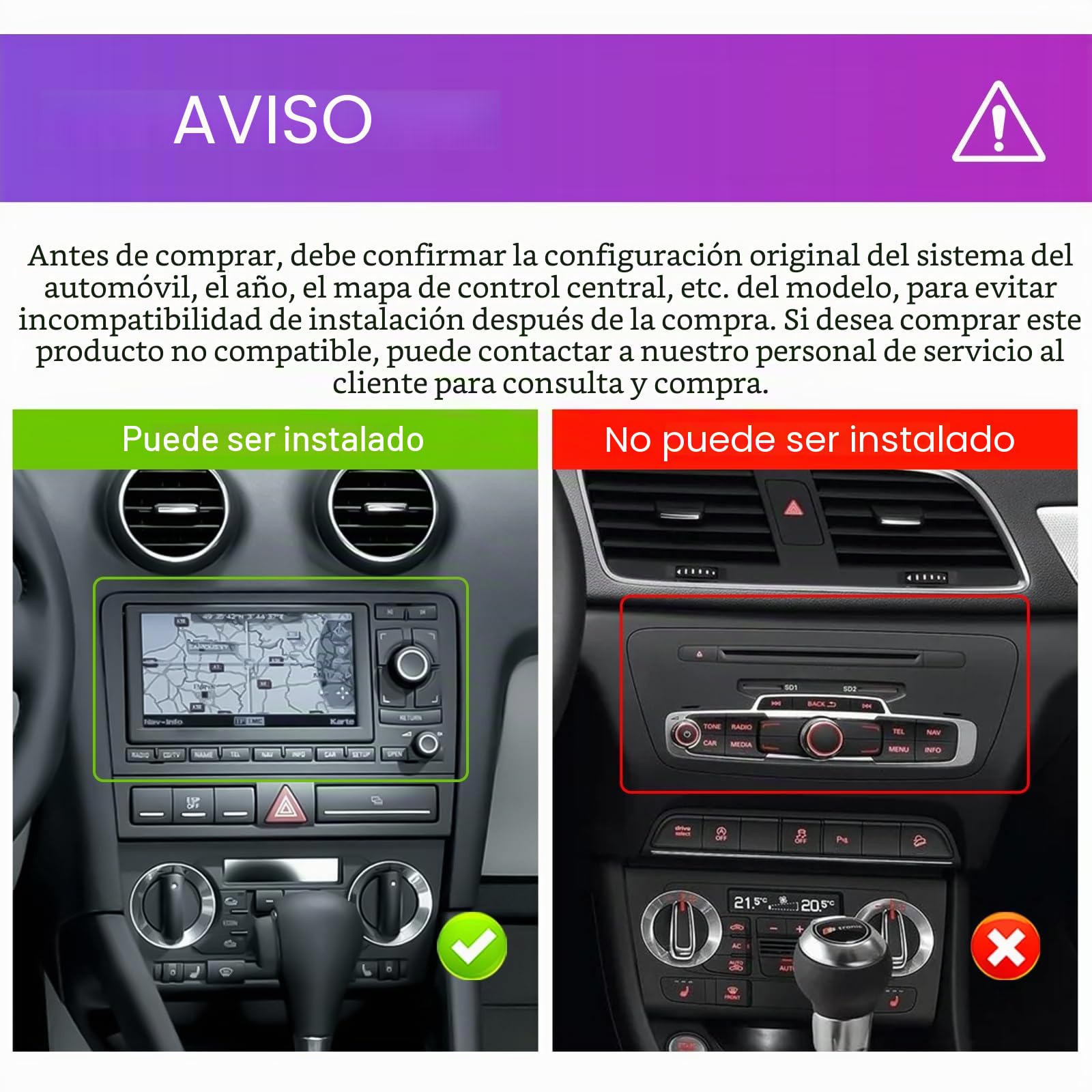 6G+128G 8-Core Android Radio para Audi A3 2003-2012/S3 2006-2012/RS3 2011-2012 con Carplay Android Auto Inalambrico, Hodozzy Pantalla Táctil 7 Pulgadas con Bluetooth GPS WiFi DSP FM/RDS Radio, Cámara