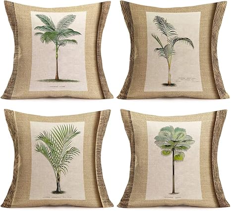 palm tree pillow case