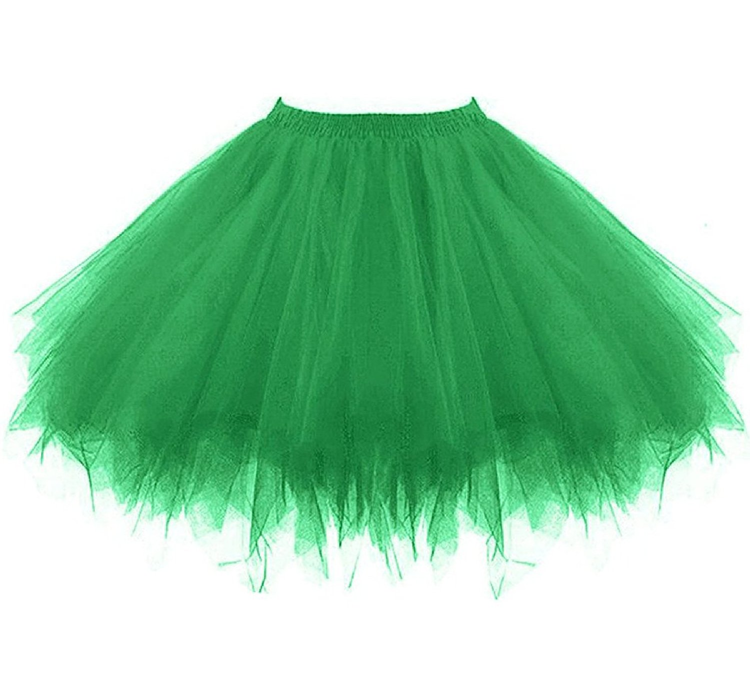 Dressever Damen Tüllrock 50er Rockabilly Petticoat Retro Tutu Ballet Cosplay Prom Abendkleider Anlass