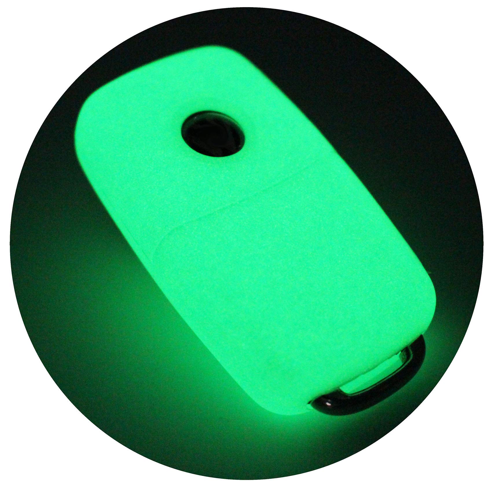 Finest-Folia VA Key Cover for 3-Button Car Key Silicone Cover (Glow-in-the-Dark Light) - Image 2
