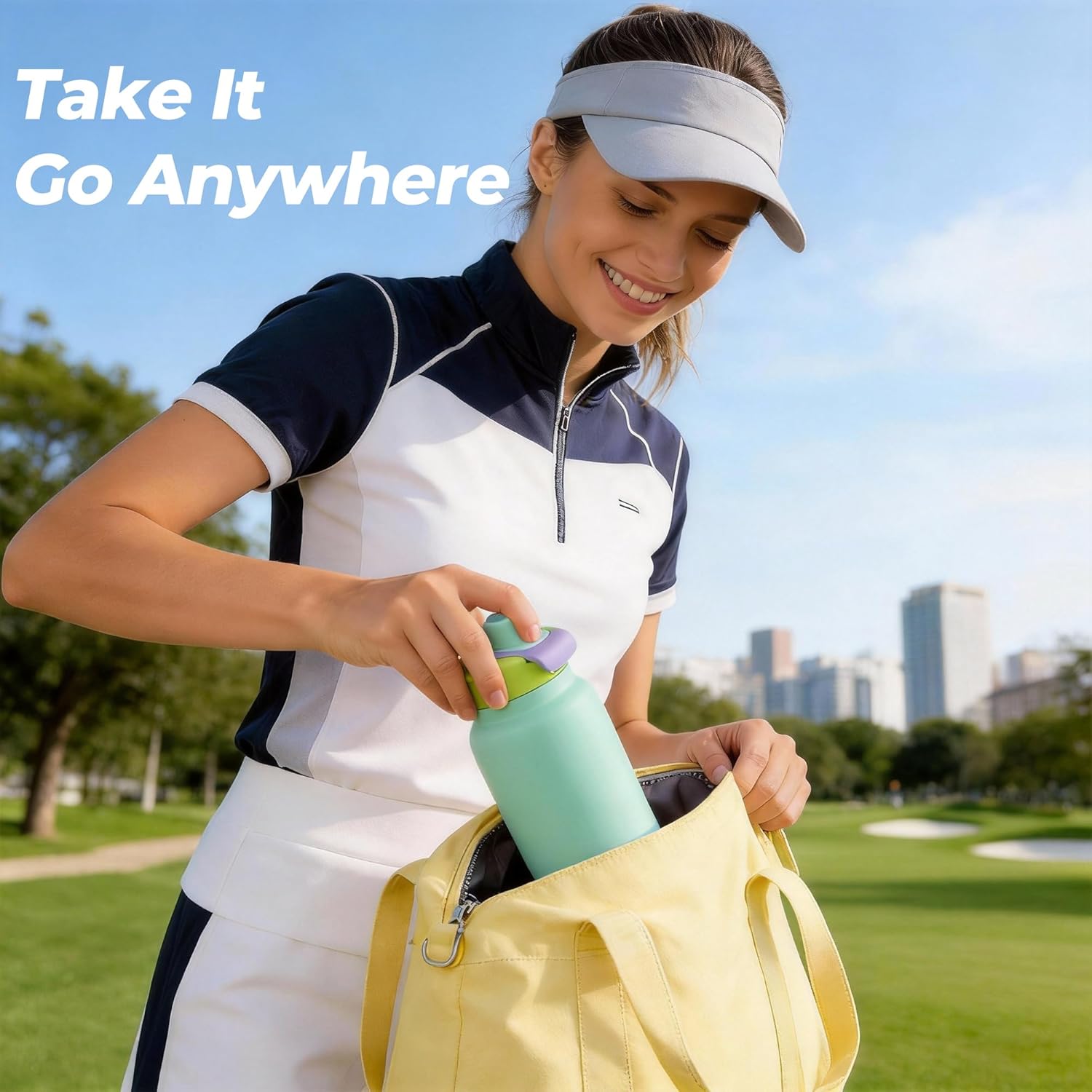 COKTIK 32oz Insulated Stainless Steel Water Bottle - Sweat-proof, Easy Clean, 24H Temperature Retention for Gym, Office & Travel | Perfect for Athletes, Professionals and Students, Green - Image 6