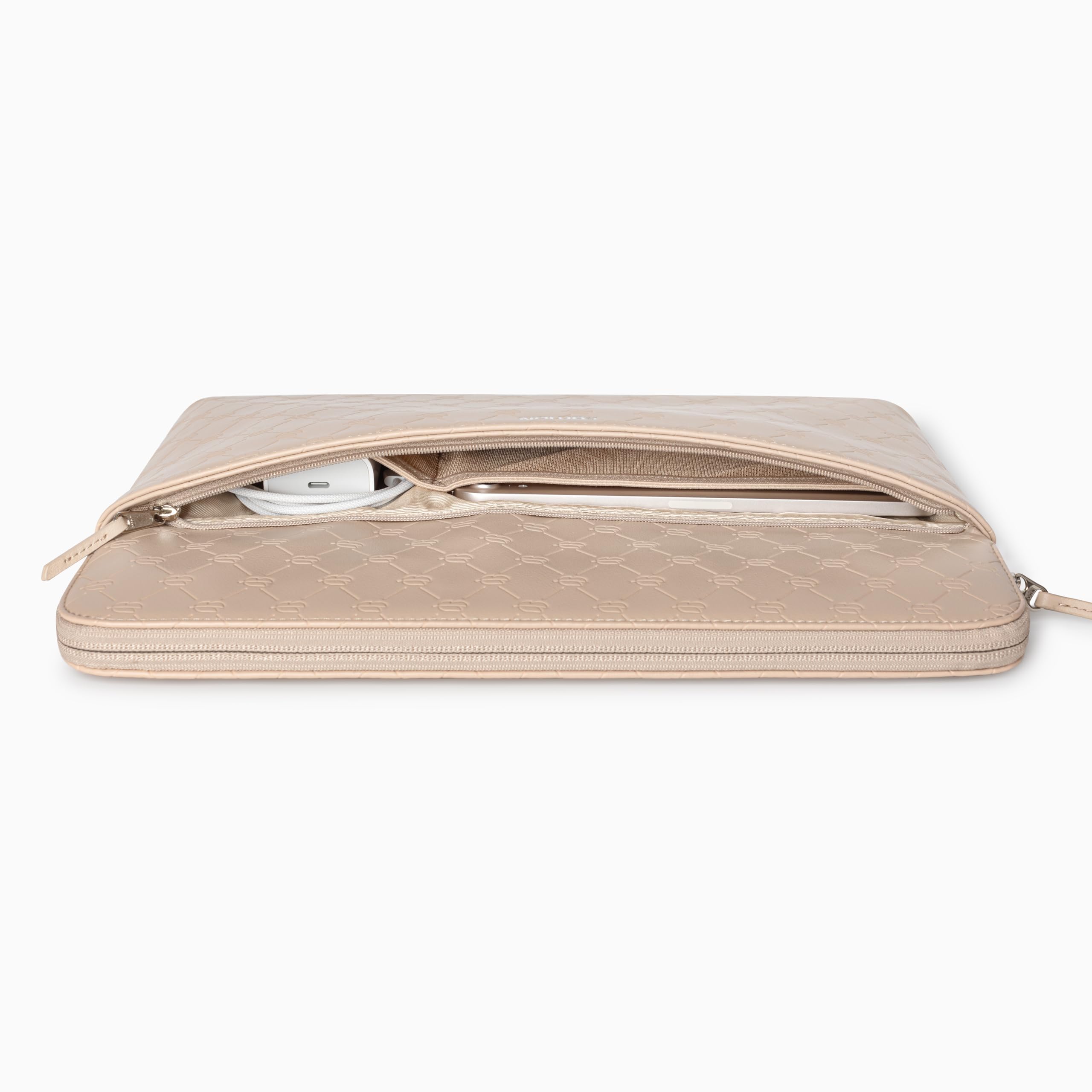 Comfyable x Edition - Custodia per laptop in finta pelle da 13" e 14", compatibile con MacBook Air M5 da 13" e MacBook Pro M5 Pro/Max 2026 da 13", custodia da viaggio per Mac con tasca frontale con