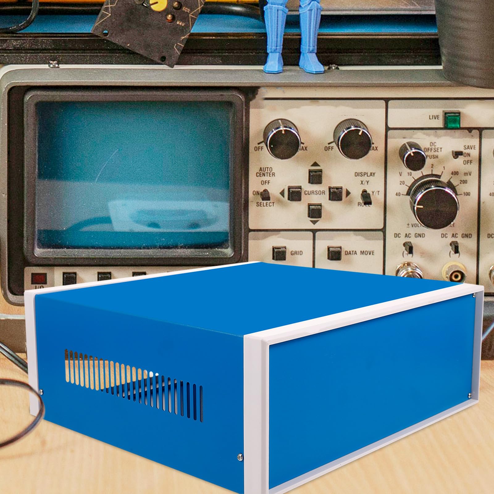 Tragbare Projektbox Metall 115X310X285Mm Elektronik Anschlusskasten im Außenbereich mit wetterfestem Schutz für elektronische Instrumente