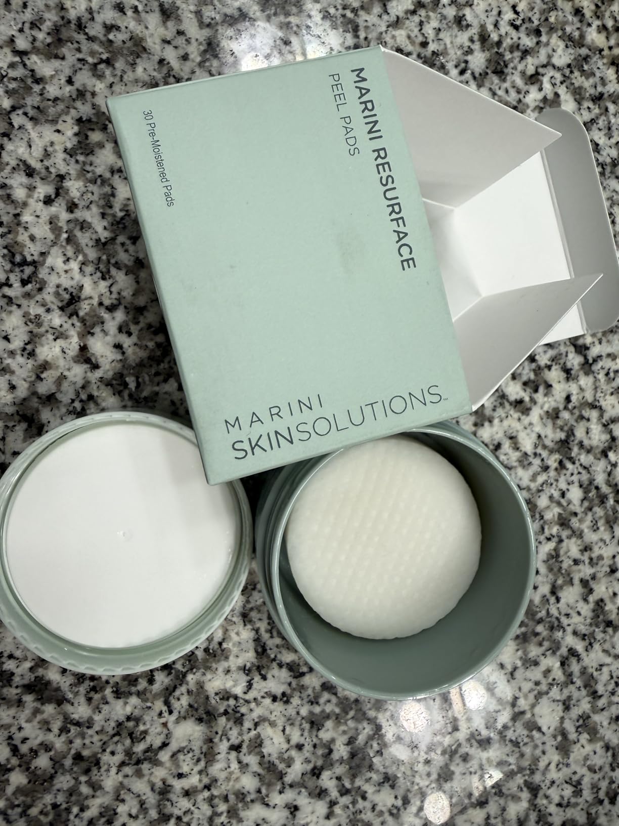 Marini SkinSolutions ResurFace - Peel Pads with Glycolic, Salicylic, Mandelic & Lactic Acid - Good for Texture, Pore Size & Wrinkles - Cruelty Free - Made in the USA - 30 Count