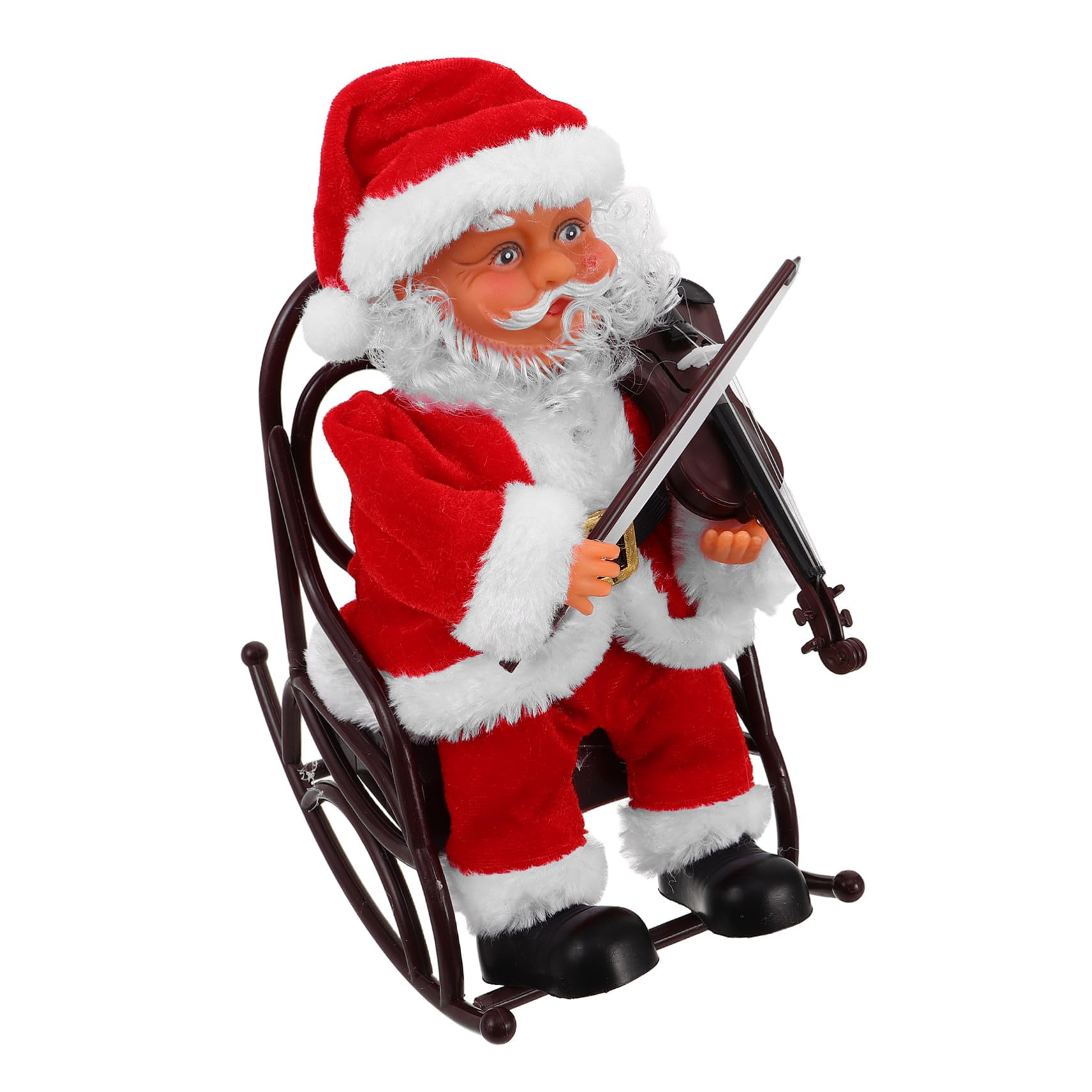 Figurine Père Noël musicale au violon pour sublimer votre décoration de salon