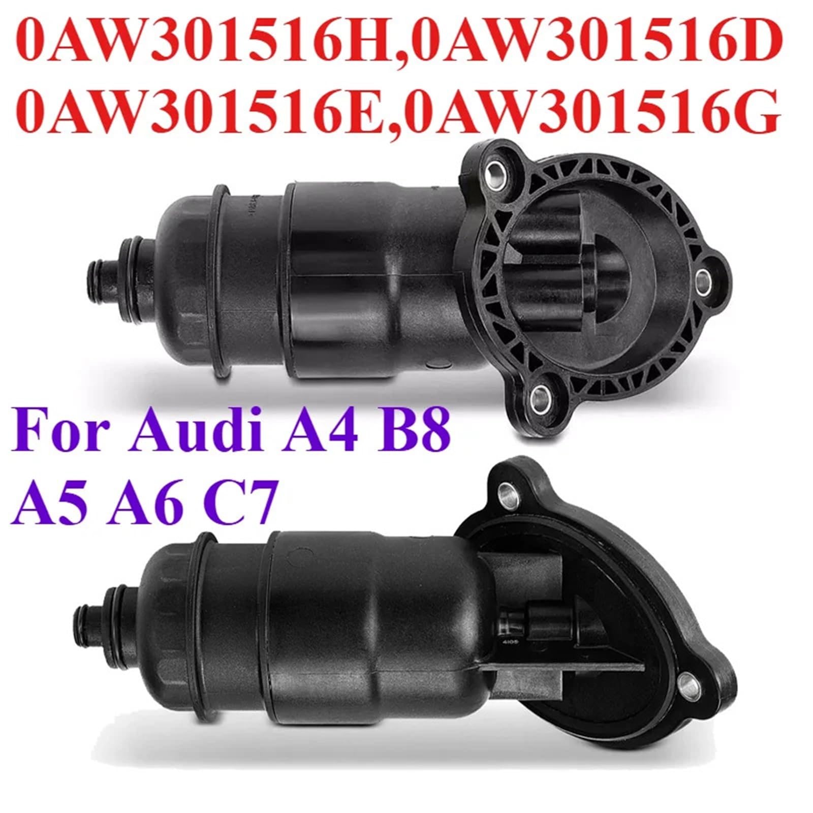 0AW301516D Alloggiamento filtro olio cambio automatico adatto per Audi A4 B8 A5 A6 C7 Sportback 0AW301516E 0AW301516G Kit filtro idraulico Cambio automatico