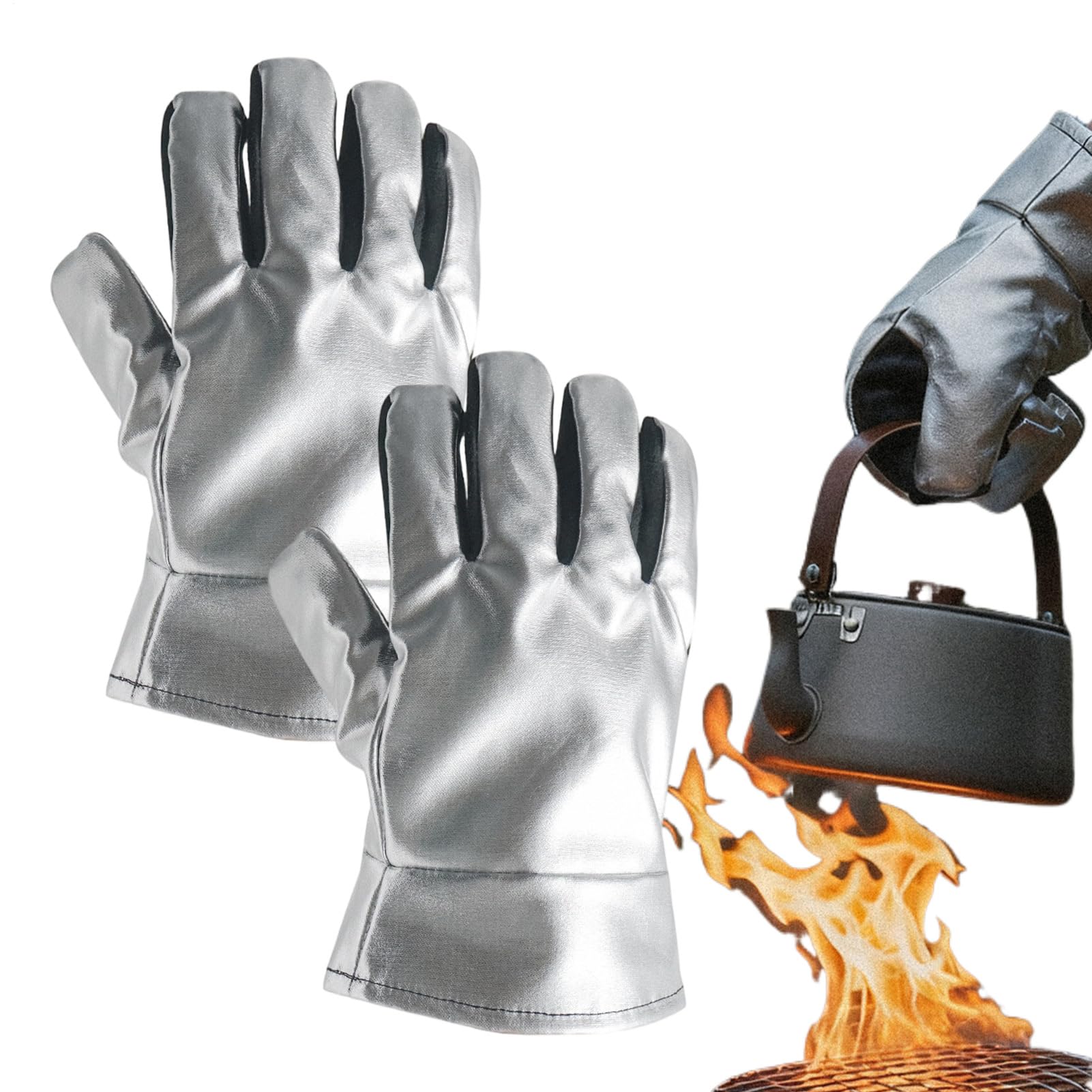Gants de cuisine pour barbecue pour cuisiner sans douleur et manipuler les plats chauds