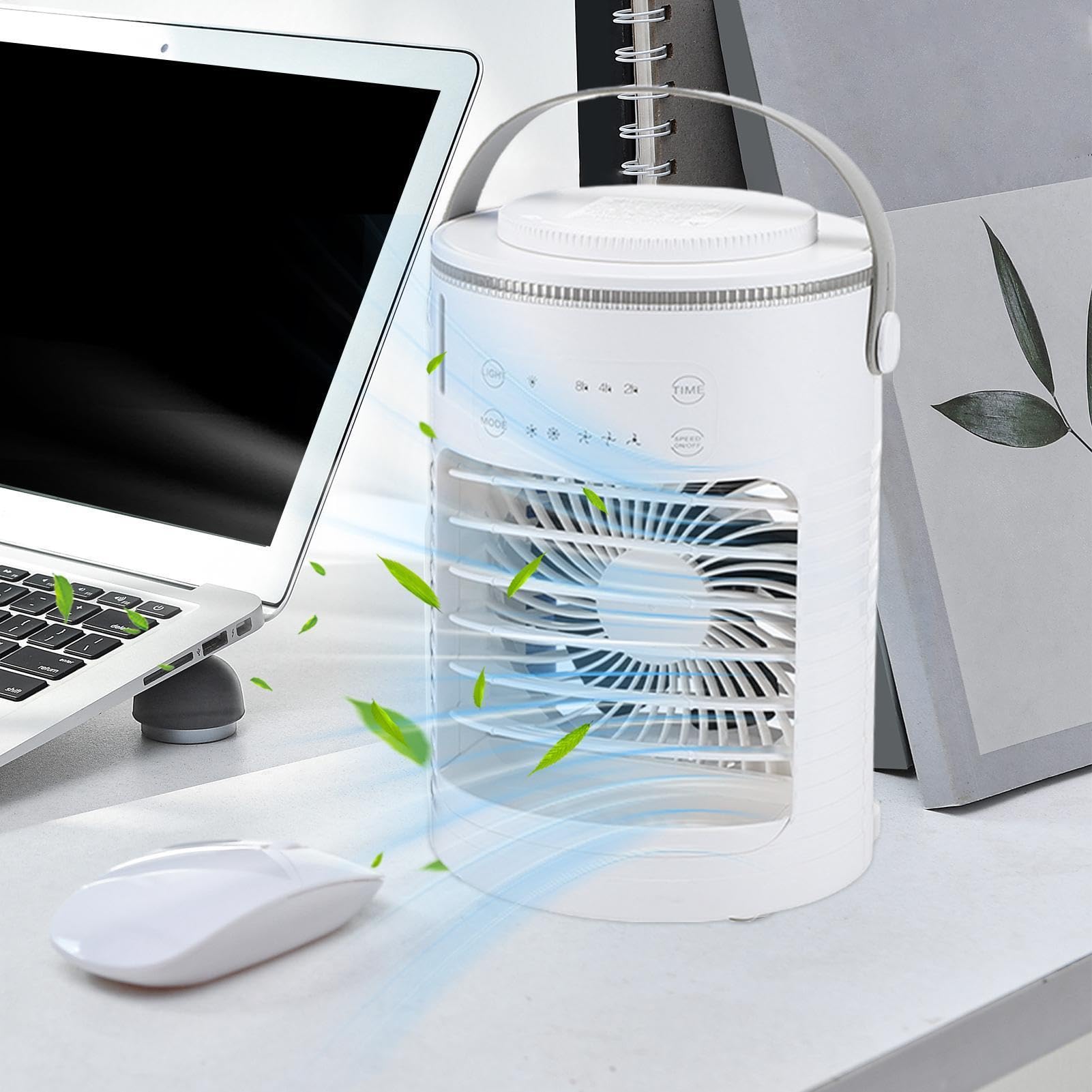 Ventilador Portátil Con Nebulizador 3 Velocidades Desmontable Portátil