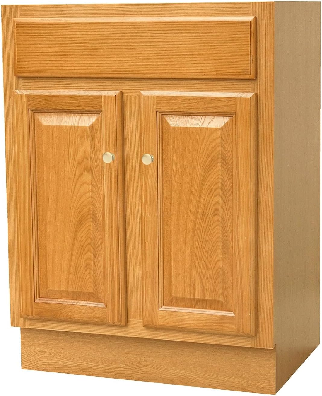 GCC 24" x 18" Economy Golden Oak Raised Panel Vanity Cabinet