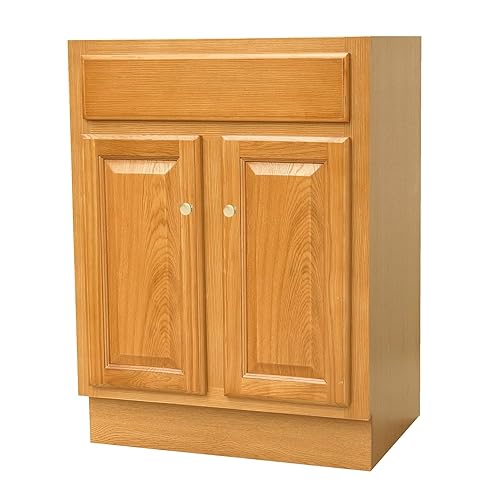GCC 24" x 18" Economy Golden Oak Raised Panel Vanity
