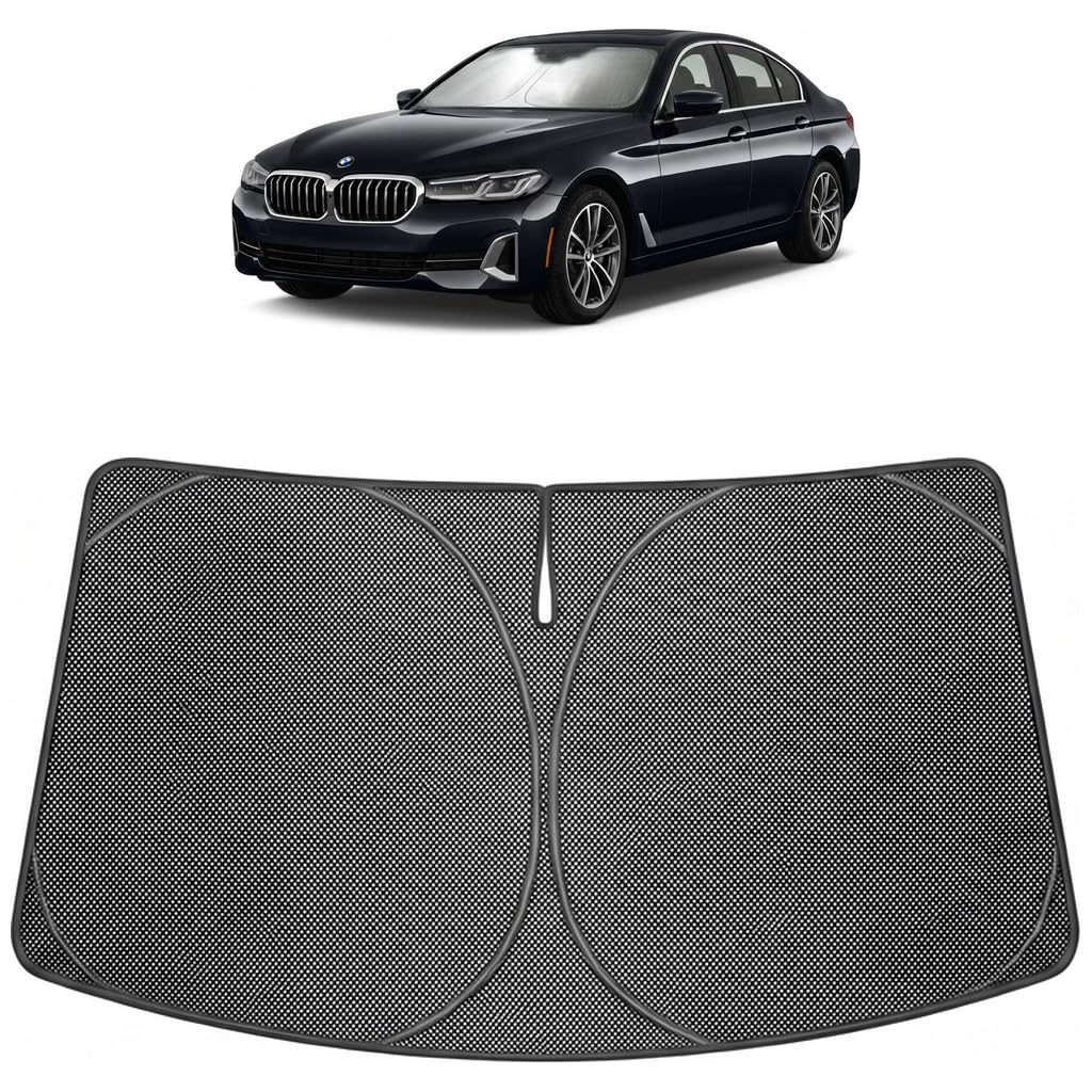 Proadsy Custom Fit 2024-2026 BMW 5-Series Windshield Sun Shade, Blocks Heat