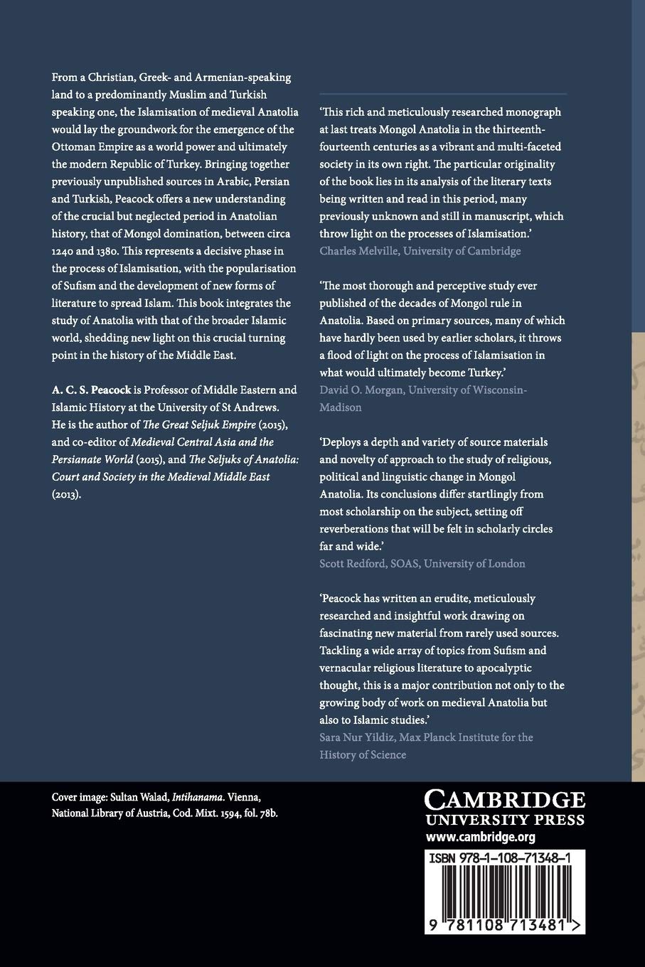 Islam, Literature and Society in Mongol Anatolia