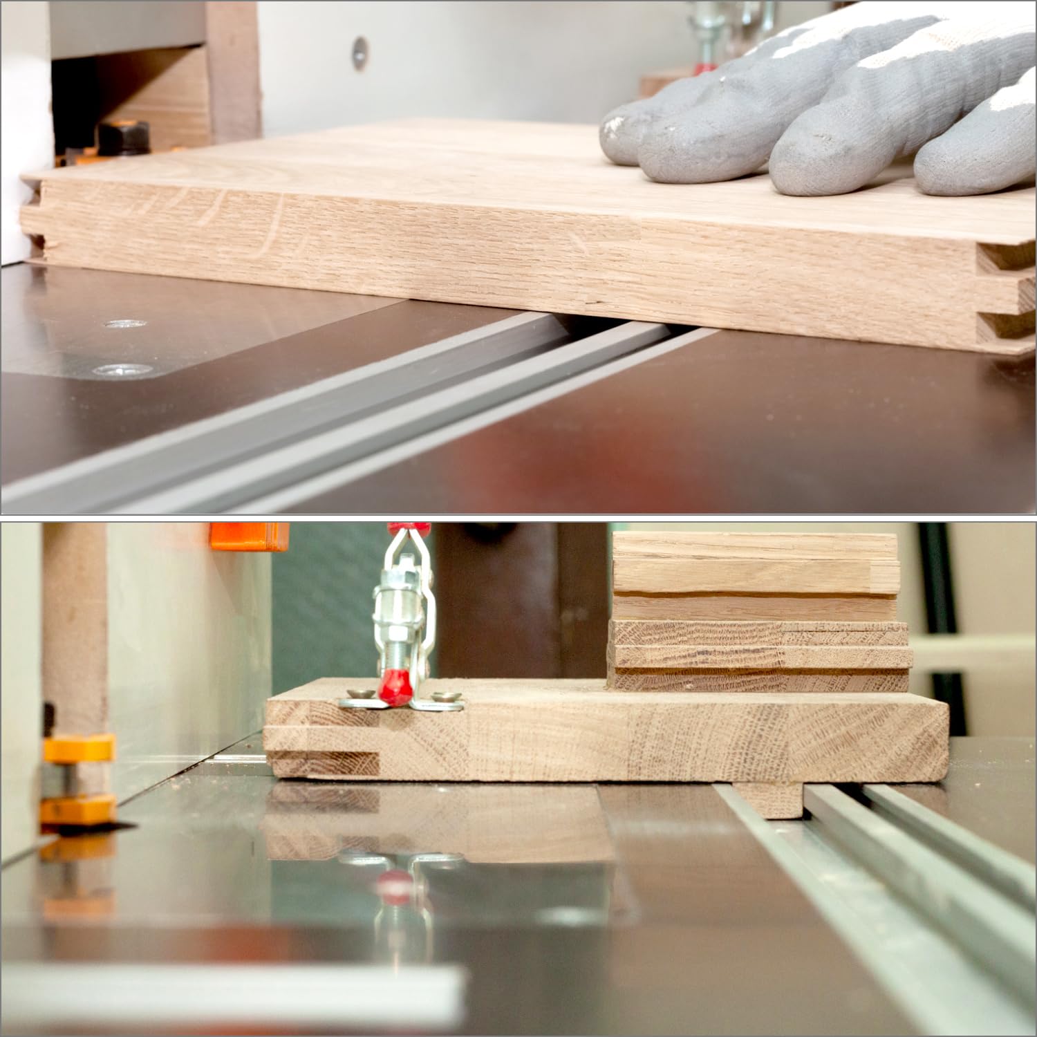 QWORK® 4 Piezas 1220mm T-Slot Track, Carril Guia en T de Aluminio para Tabla de Enrutador