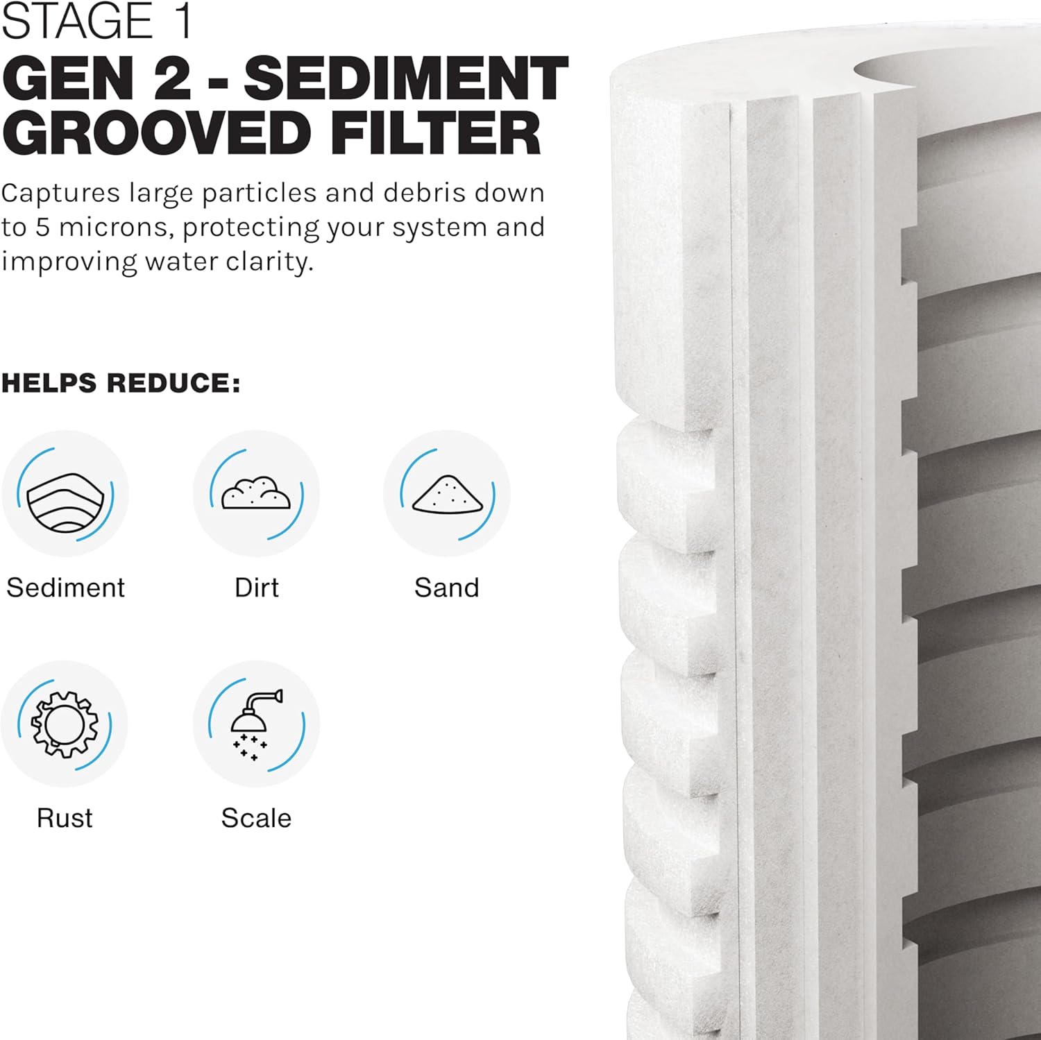 Whole House 2-Stage Sediment and Carbon Replacement Filters