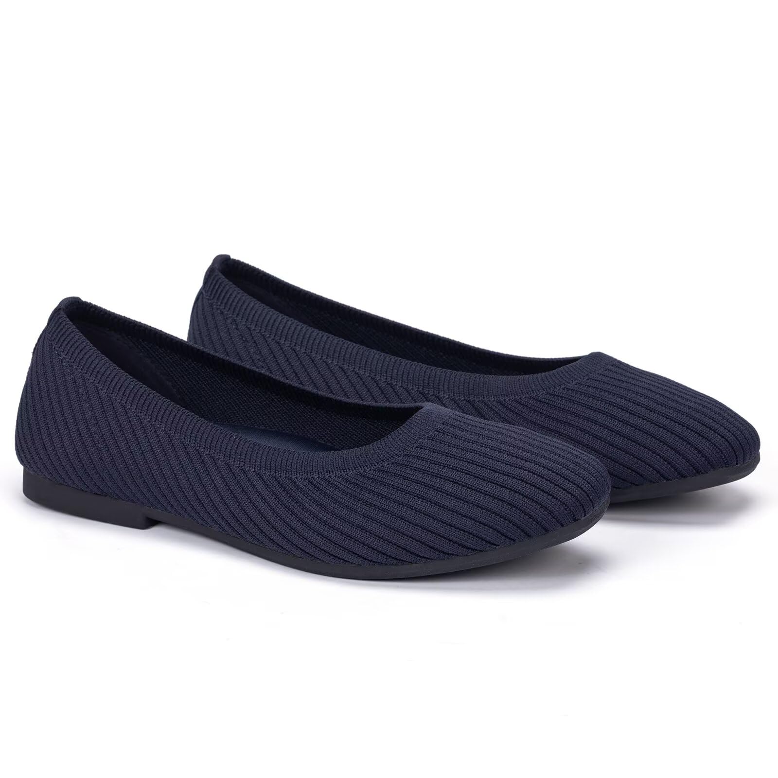 Frank Mully Ballerine da donna con punta quadrata, comode e lavabili, scarpe da lavoro