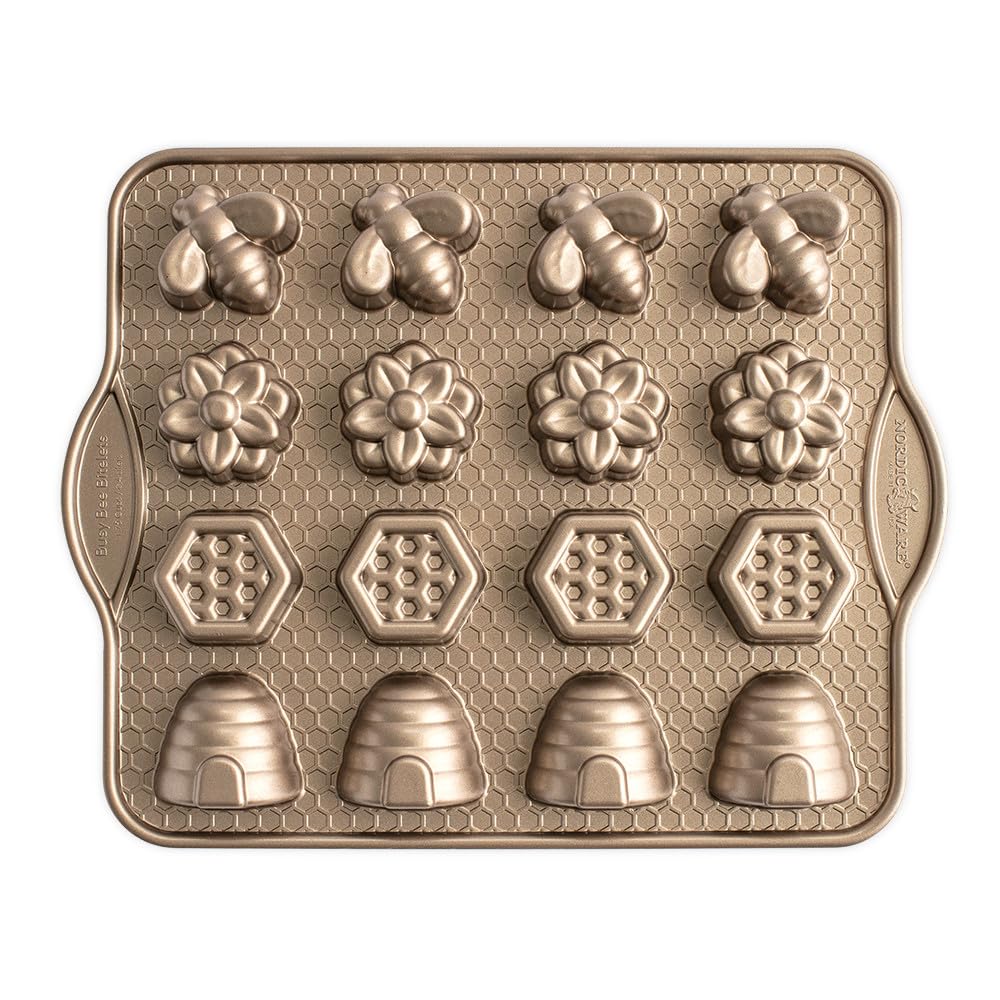 Nordic Ware 94777 Busy Bee 1.75-Cup Bitelet Pan Toffee