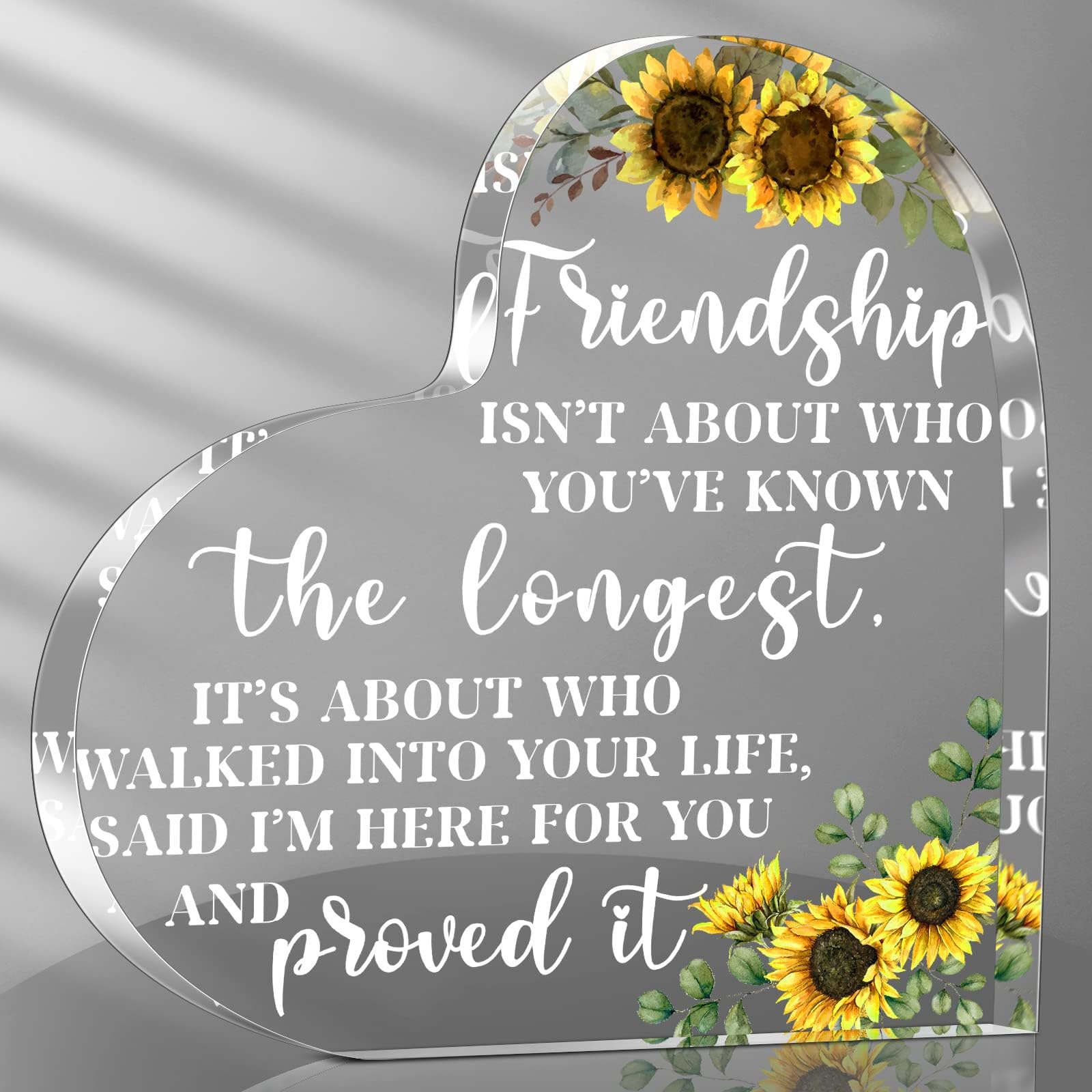 Friendship Gift for Woman Friend Sentimental Gifts Bestie Friend Sunflower Gifts for Women Cheer up Gift for BFF Going Away Gift Birthday Gifts for Friends (Sunflower)