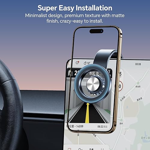 Miniatura 4 de Soporte de coche Magsafe Super SucciónSoporte magnético para teléfono para tu automóvil Aleación de memoria flexible soporte magnético para