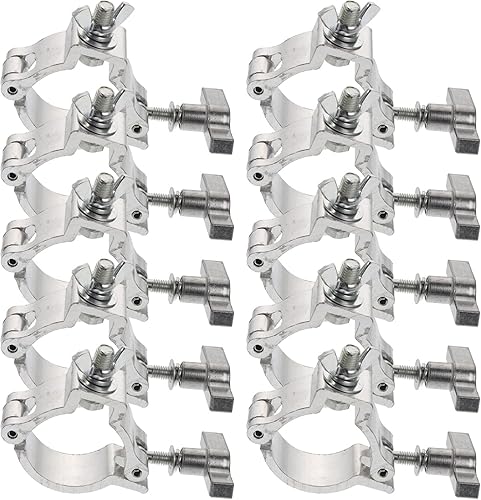 Miniatura 3 de Happyyami Gancho de luz de escenario, gancho de abrazadera de luz, clips de montaje de cuerda de luz, soporte de luz de cabeza móvil, abrazadera de