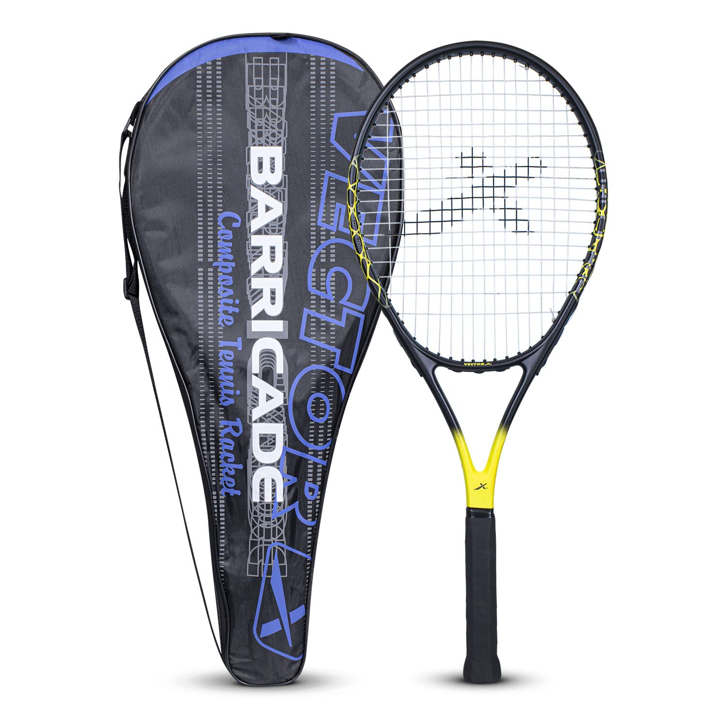 Vector X Barricade Adult Men Recreational Composite Full Cover Tennis Racket Lig