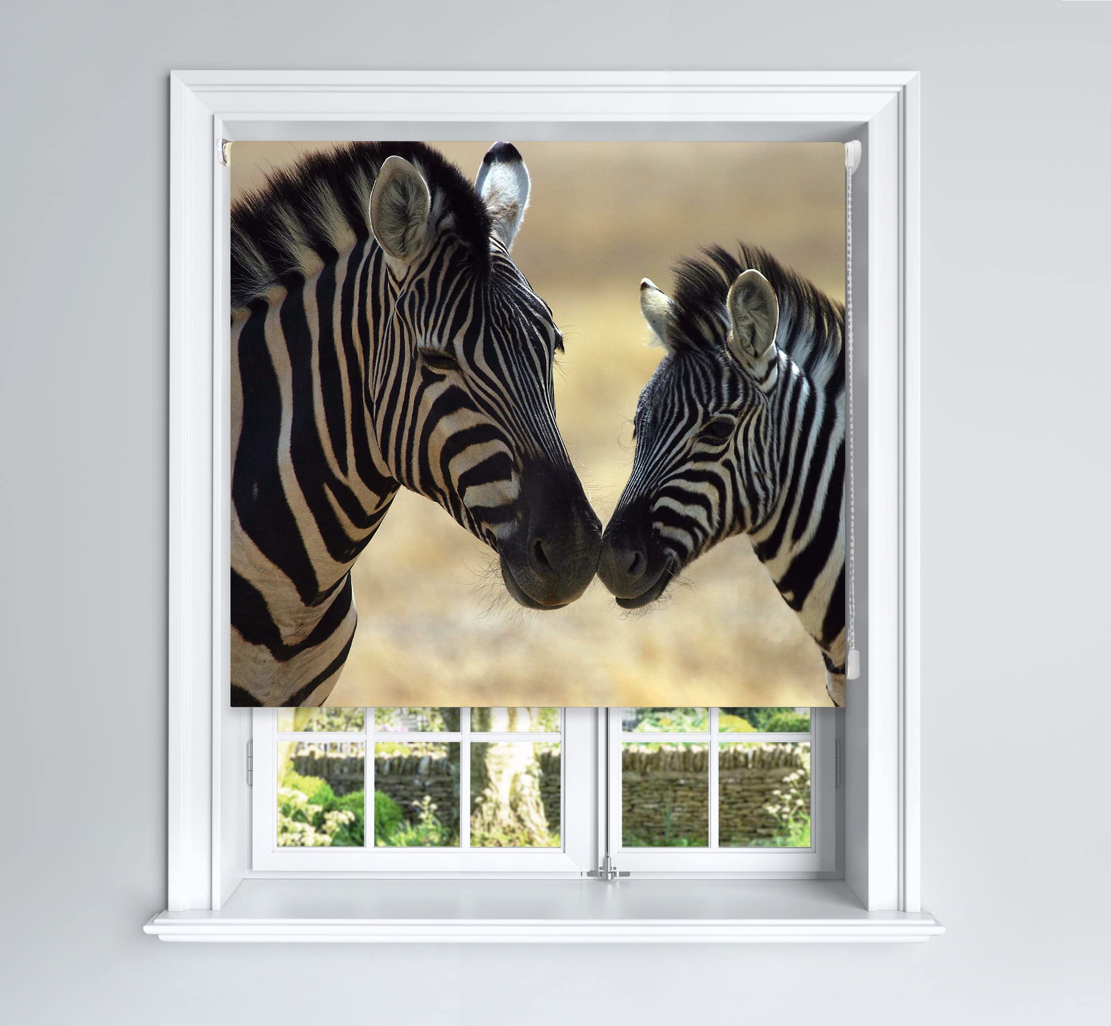 B&Q -  Photographic Blackout Roller Blinds For Bedroom Windows(150 X 140 Cm)Zebras