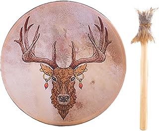 Handmade Drum | Native Drum | Shaman Drum, Hand Crafted Shamanic Beat, Instrumental Sound Healer, Authentic Siberian Drum,...