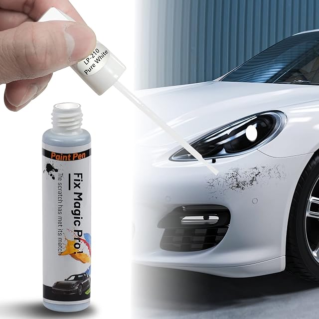 Car Touch Up Fill Paint Pen Car Scratch Repair Automotive Touchup Paint Pen Two-In-One Car Touch Up Paint(PURE-WHITE