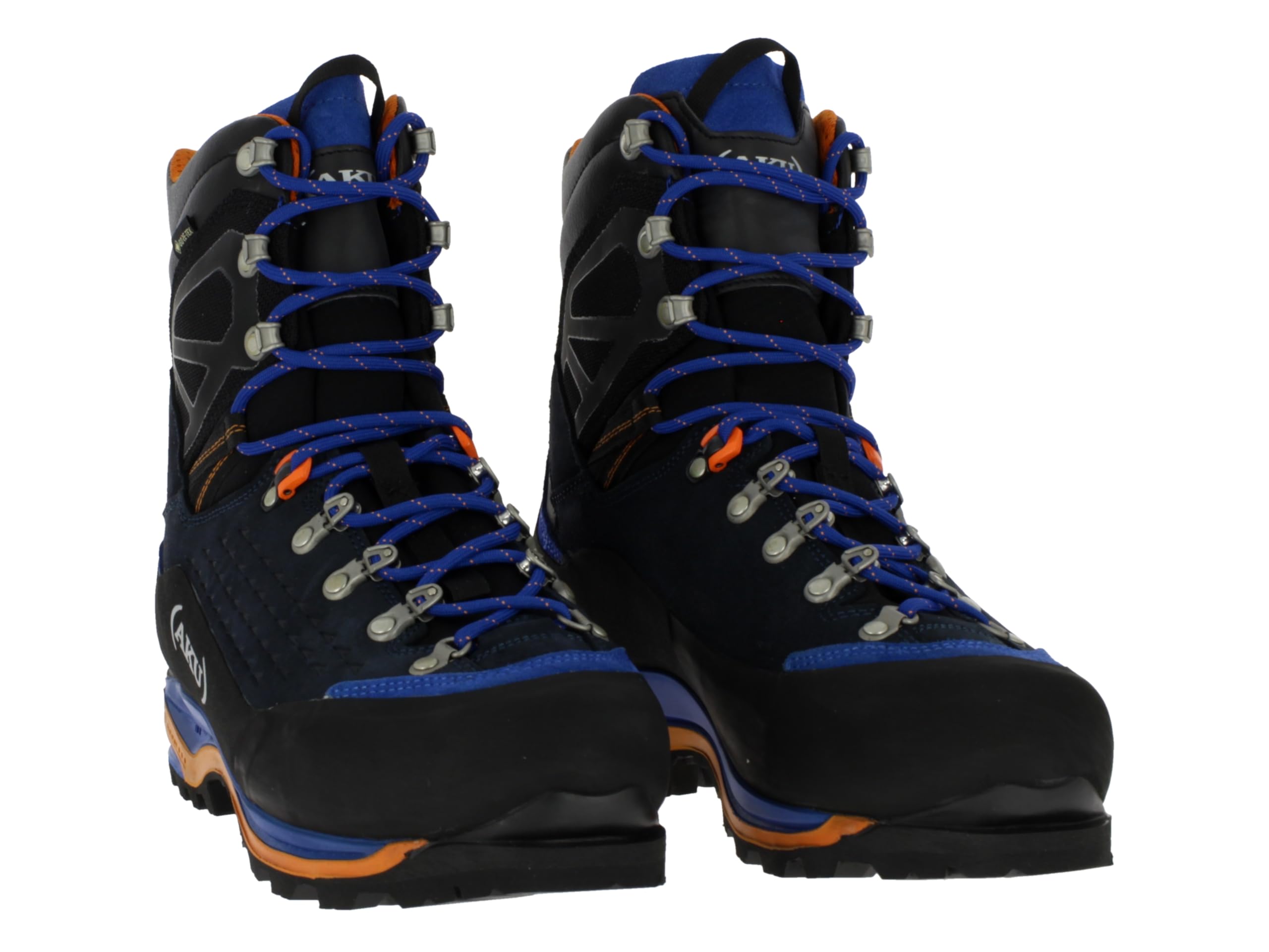 AKU Hayatsuki GTX wasserdichte und seigesenfeste Hochtourenschuhe für Bergsteigen und Eisklettern (B-Ware) Blue/Orange EU 47,5