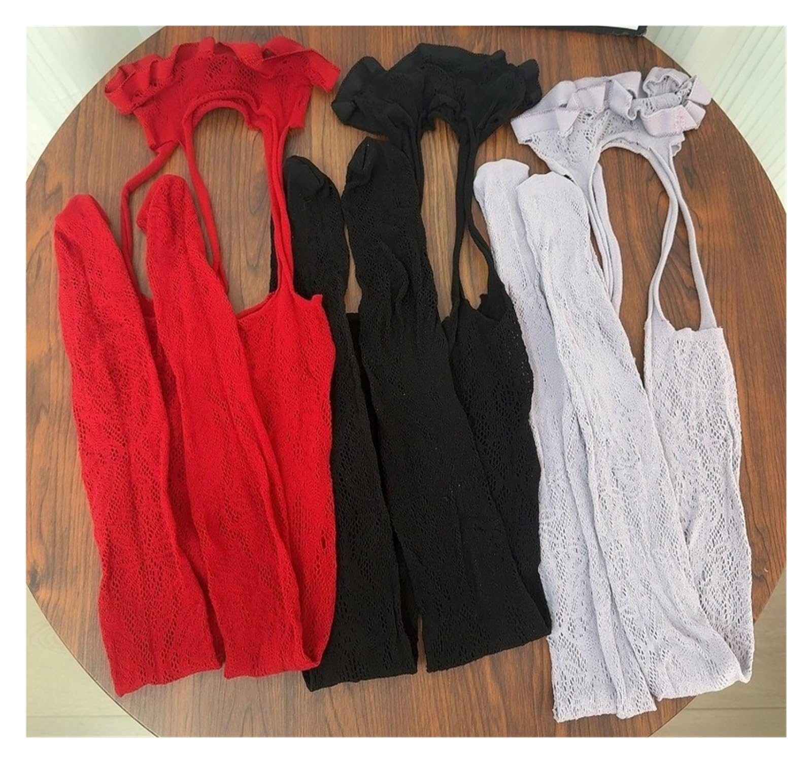 stockings, 6pc Floral Muster Strumpfband Hohl Strümpfe Frauen Spitze Oberschenkel Hohe Fishnet Hosenträger Strumpfhosen Gürtel Strumpfhosen,for lingerie