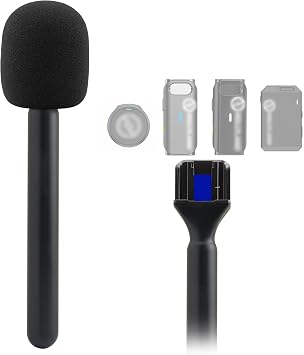 Stand for Magnet Handheld Mic Mount Hollyland LARK M2Not for M2S M1 MAX C1 150 Wireless Lavalier Microphone Interview Handle Mic Adapter