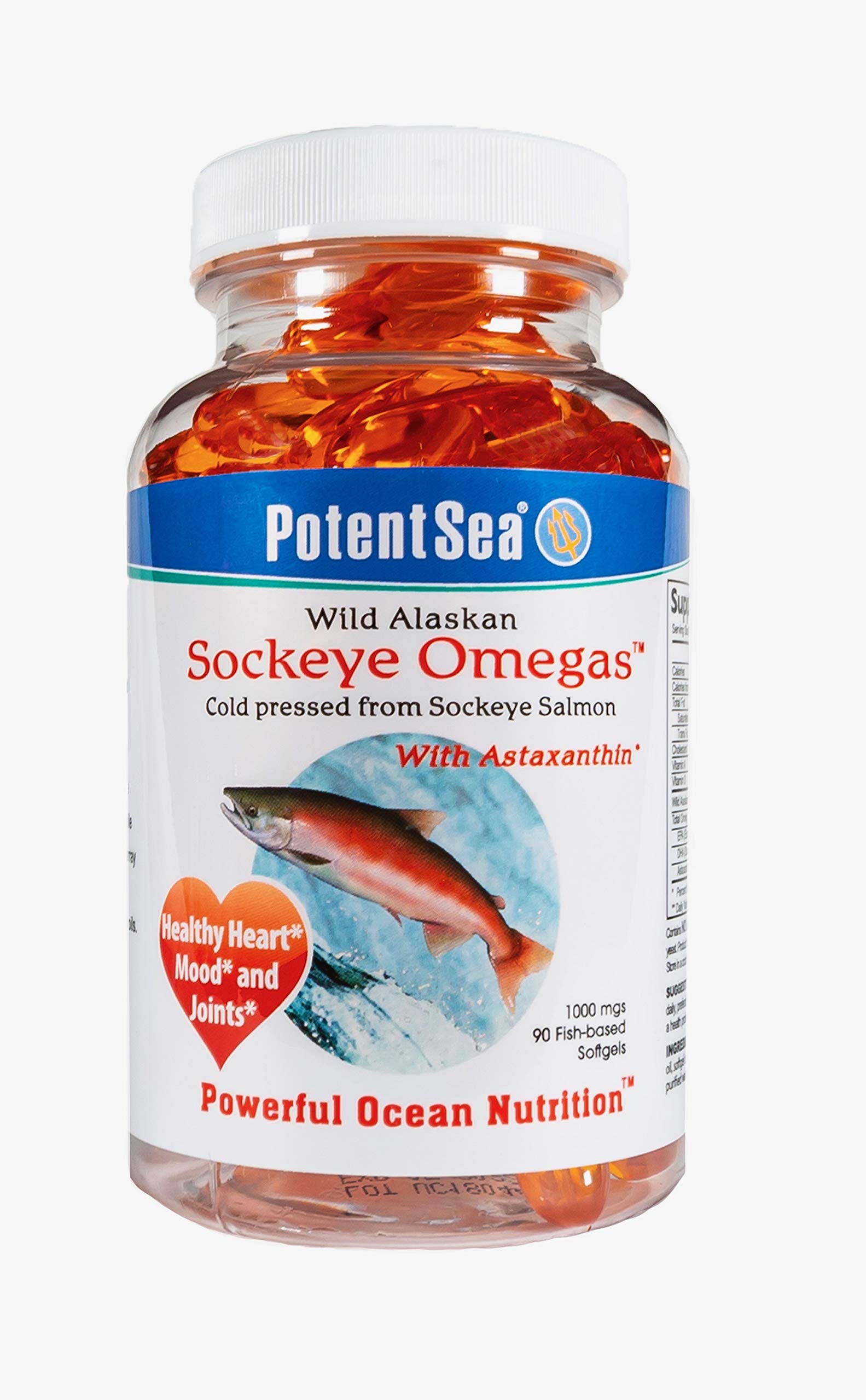 Buy Potent Sea, Wild Alaskan Sockeye Omegas Salmon Fish Oil Supplement