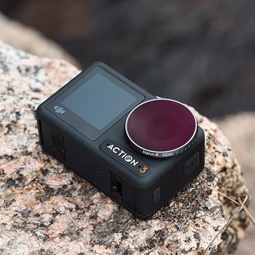 Miniatura 7 de K&F Concept Osmo Action 3 ND16 (4 paradas) Filtro de densidad neutra compatible con DJI Osmo Action 3 impermeable, resistente a los arañazos