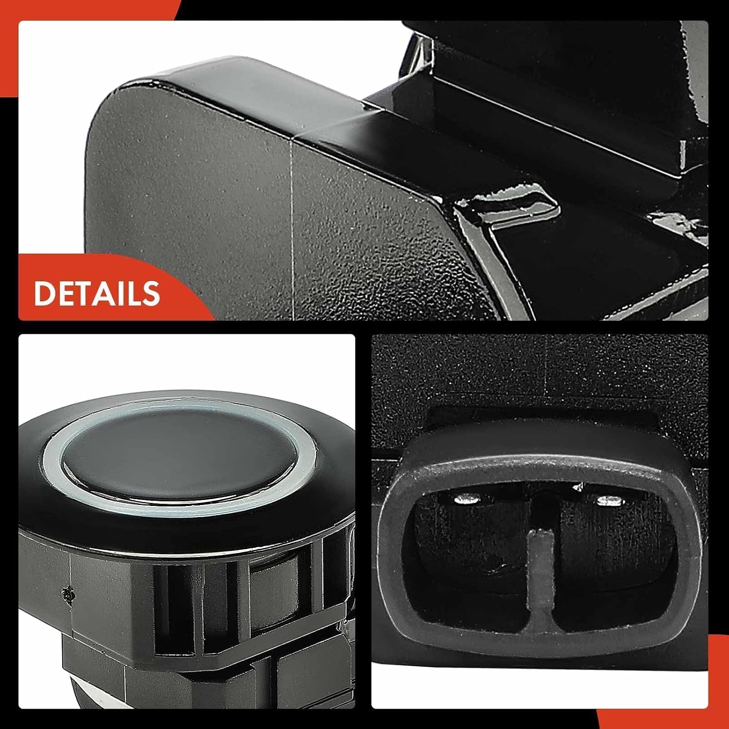 A-Premium Rear Reverse Backup Parking Assist Sensor Car Bumper PDC Compatible with Select Toyota Models - FJ Cruiser 2007 2008 2009 2010, 2 Blade, Replace# 8934133050