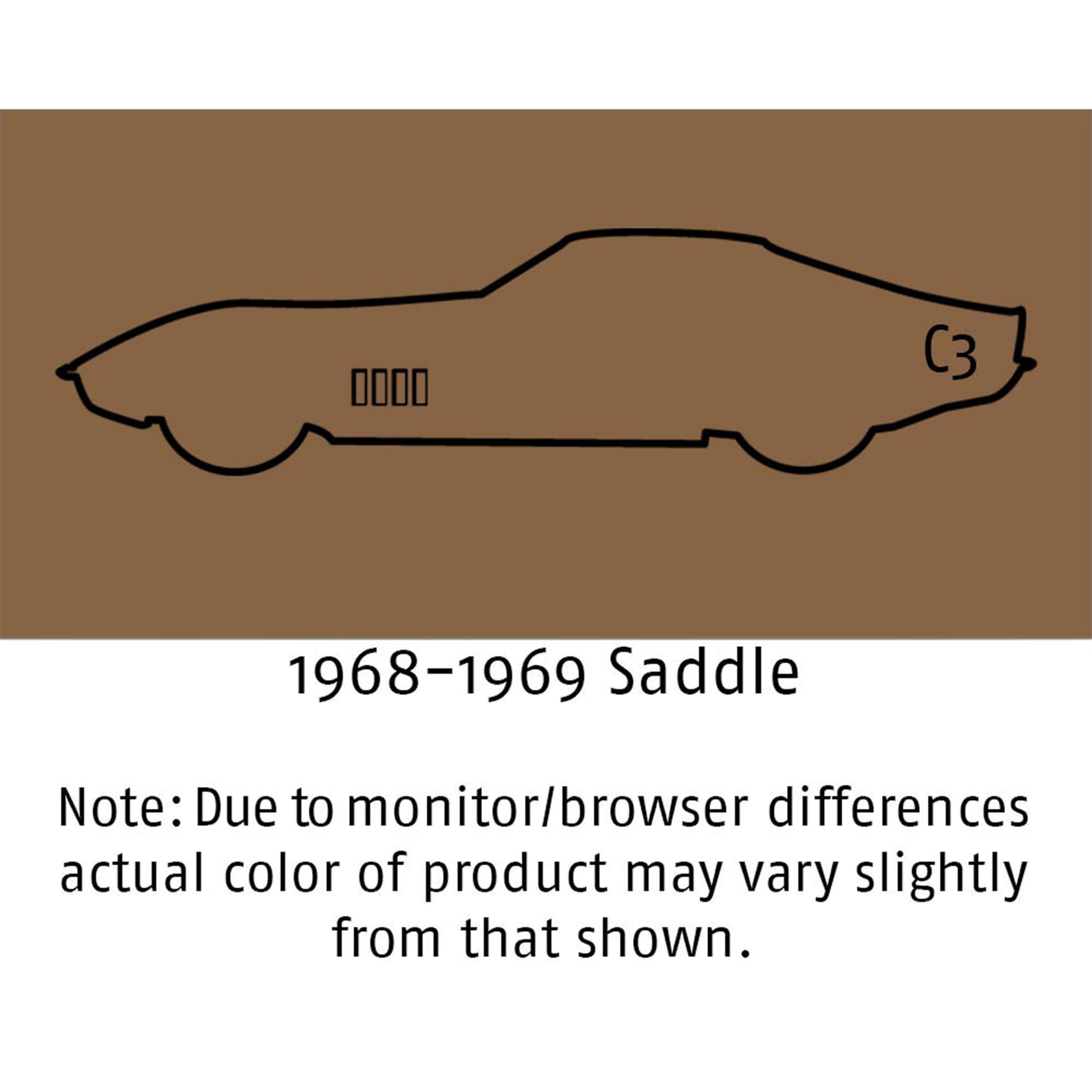 Saddle Interior Color Coat 12oz Aerosol | Corvette C3 1968–1969
