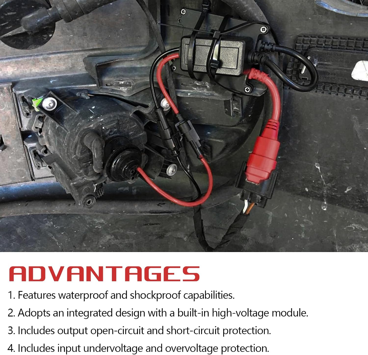 Wuyaoyao 2PCS DC12V 35W Xenon HID Ballast, Ultrathin Xenon Lamp Ballasts, Automotive Headlight Stabilizer HID Ballast Replacement for H1 H3 H4 H7 H11 H13 9005 9006 9007 5202 880, Car Accessories (35W)