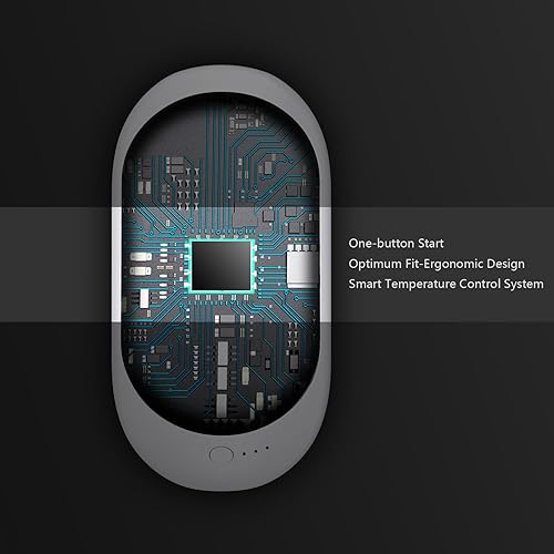 Miniatura 4 de Karecel Rechargeable Hand Warmers 2 Pack, 2 in 1 Electric Handwarmer 5000mAh Reusable Portable Pocket Heater, Ideal Men Women Gifts for Golf,