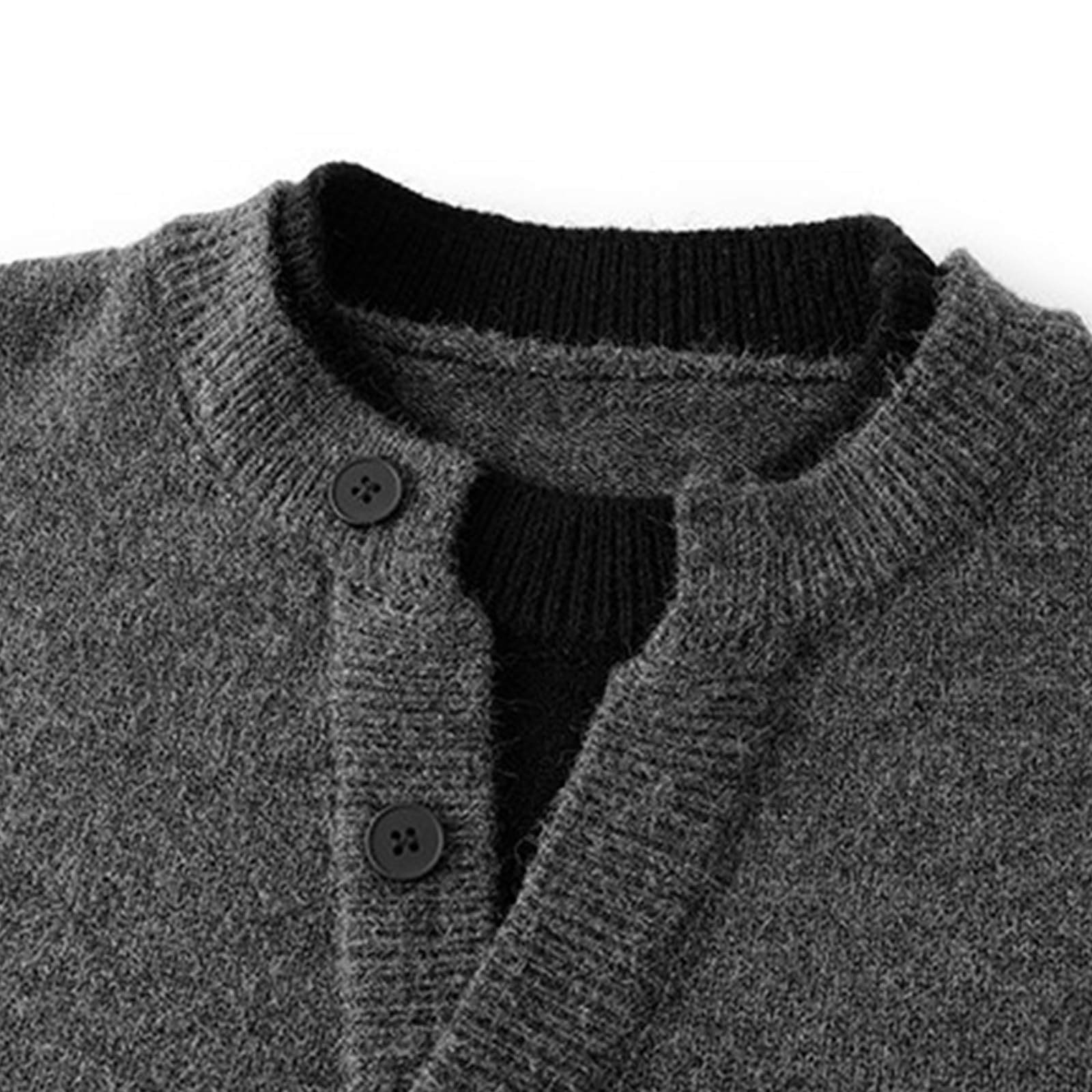 Maglione da Uomo a Due Pezzi in Maglia, Capospalla Casual in Maglia