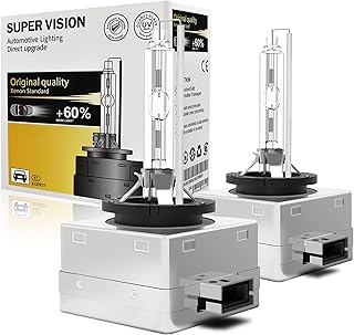 D3S D3R HID Headlight Bulbs, 35W Xenon HID headlight bulbs, 6000K Cool White, 150% Lighting Distance High Low Beam Replacement headlamp 66340 42403 42302 Pack of 2