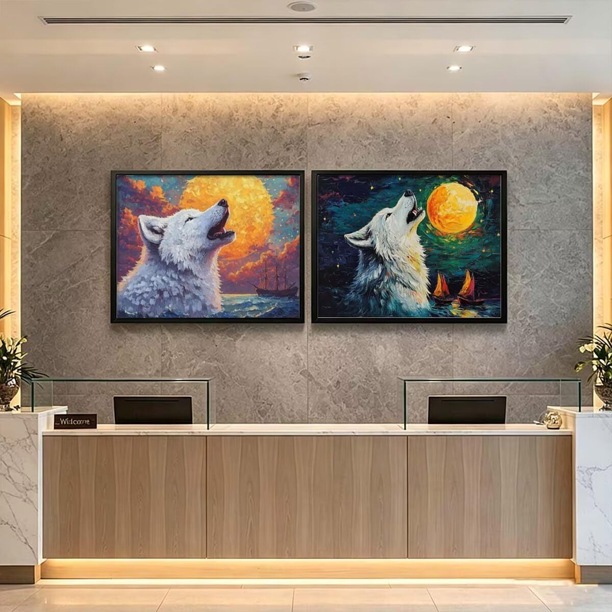 Diamond Painting Kit Lobo,Diamante Adultos 135x100cm L-3856